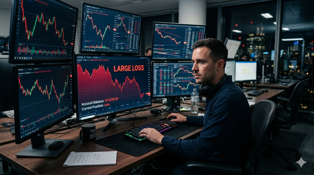 Forex trader using a structured trading plan for consistency