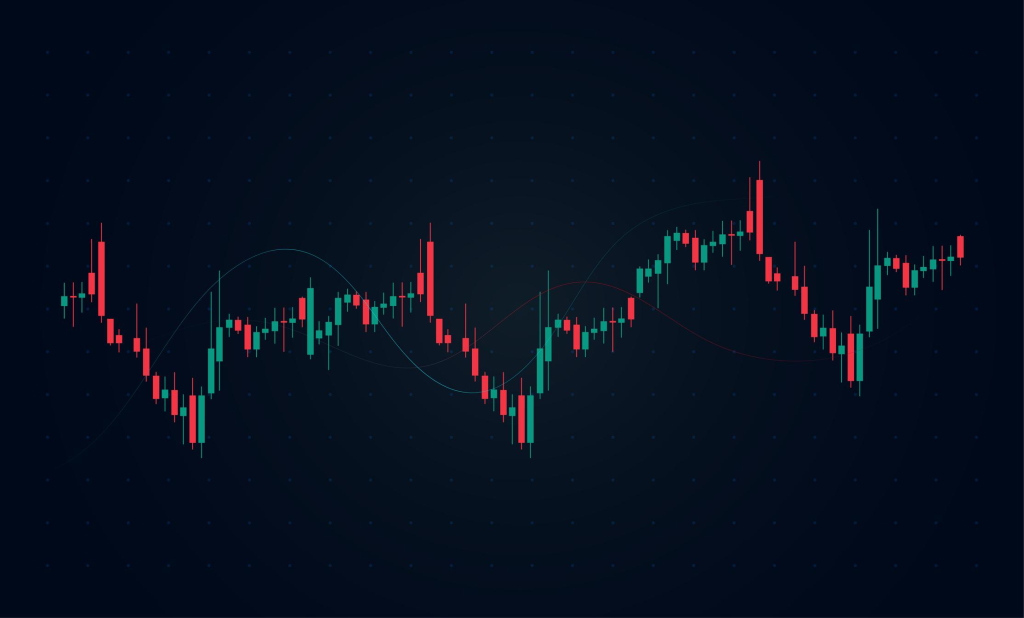 A Forex trading and market shares background concepts.