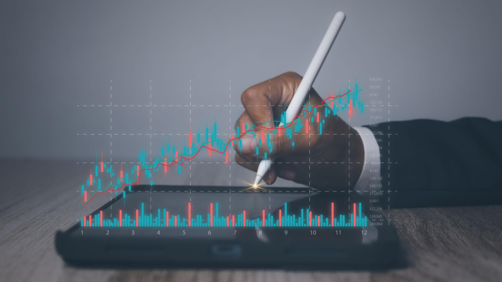 Businessman trading forex graph financial data. Business success strategy target in forex signals guide 2026