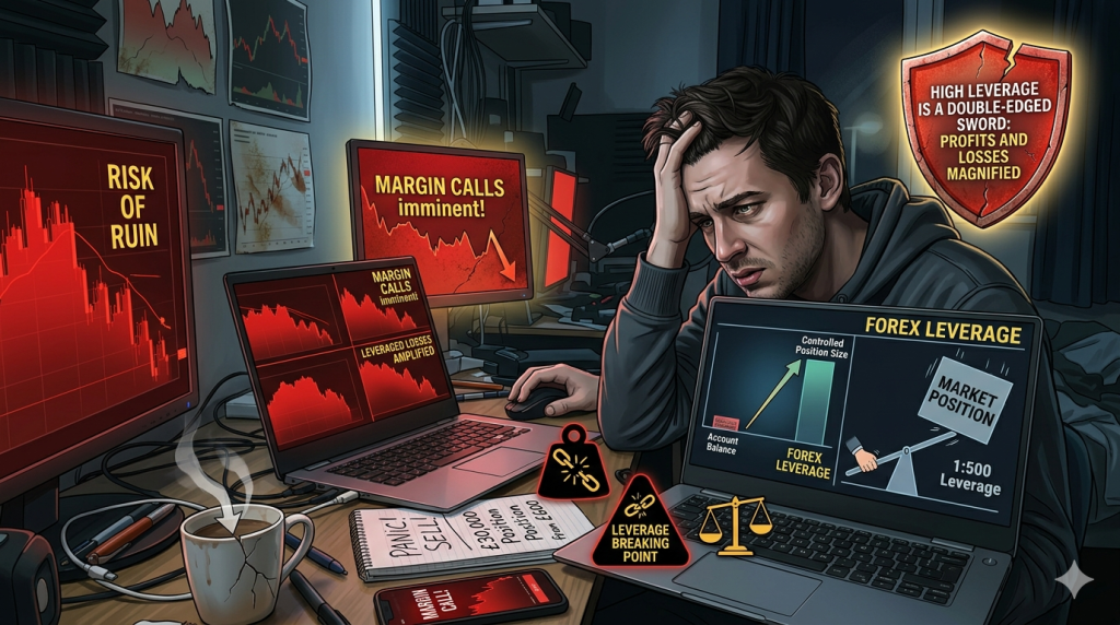 Overleveraging in forex trading causing major account losses
